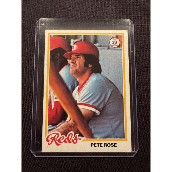 1978 Topps Pete Rose Cincinnati Reds Baseball Card - Mint Condition