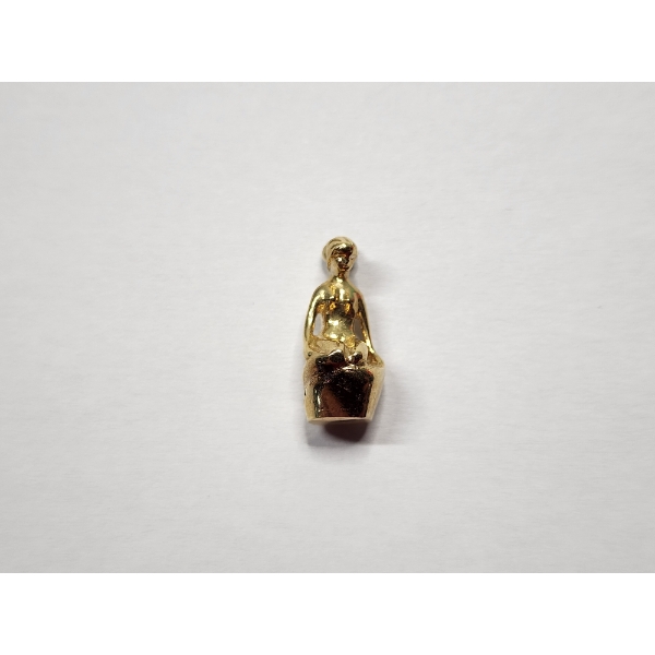 14k Gold Denmark Little Mermaid Pendant Charm Total Weight: 2.9g