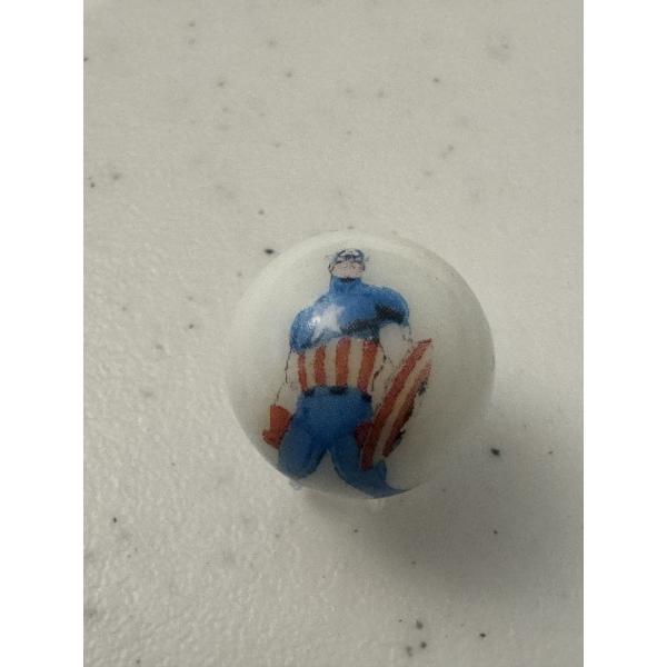 Vintage Captain America Advertising Marble - Outstanding Piece - Mint Condition