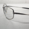 Image 7 : Vintage Oakley Big Sq Wire Titanium Eyeglasses Clear Lenses Chrome 05-760 w/ Box, Case, Papers