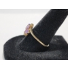 Image 2 : Stunning 10K Gold Ring with Two Marquise Amethyst Colored Stones - Size 8.5 - TW: 1.5g