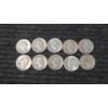 Image 1 : (10) Assorted Years 90% Silver Washington Head Quarters
