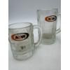 Image 2 : A&W Collectible Mugs & Glassware - 3 Mugs - (2) 5 inches & (1) 6 inches - A&W Glass Cup 6 inches 