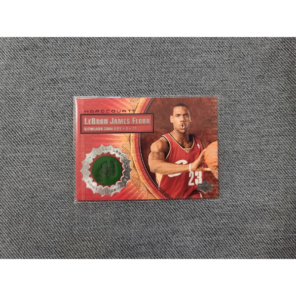 2003 Upper Deck LB9 Hardcourt LeBron James Game Floor Trading Card