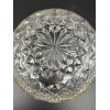 Image 2 : Beautiful Silverplate Rimmed Crystal Glass Dish 