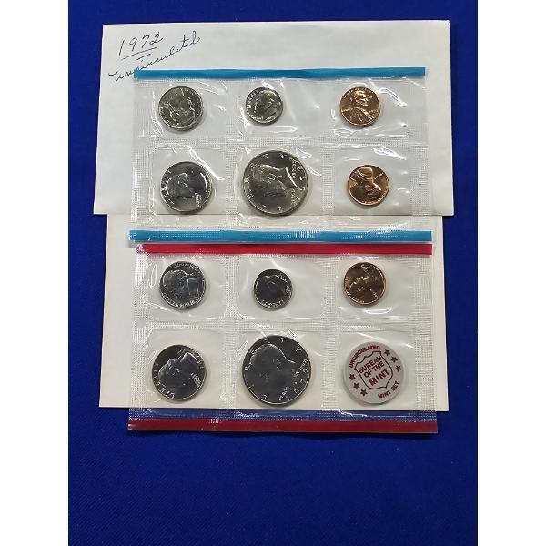1972 P & D United States Mine Uncirculated Set - 11 Coin Set