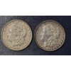 Image 1 : 2 Pc Set -  1894 O & 1892 O Morgan Silver Dollars - See Pics