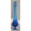 Image 2 : Excellent Condition Extraordinary Viking Glass 25'' Vintage Colonial Blue Swung Vase 
