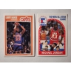 Image 1 : Two Vintage 1989 & 1990 Basketball Trading Card Ft. Michael Jordan & Larry Nance!