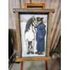 Image 1 : Vintage 3-Dimensional Historical Figure and Horse Wood Art Piece 20x30.5"