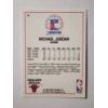 Image 2 : Michael Jordan 1990 NBA Hoops #21 Basketball Trading Card in Near Mint Condition