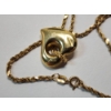 Image 3 : 14K Yellow Gold Chain 19" Necklace with 14K Bubble Heart Pendant TW: 2.9g