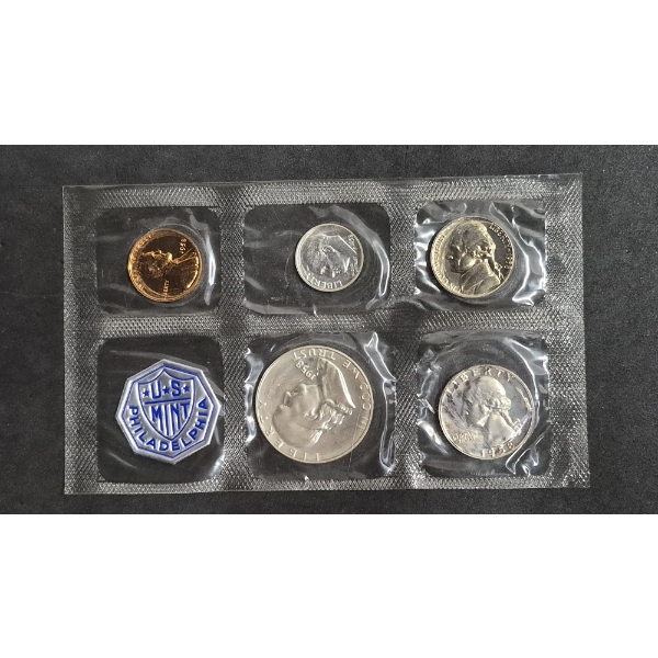 U.S. 90% SILVER COINS - RARE 1958 FRANKLIN PROOF SET IN US MINT SEALED PKG  $.85 FACE VALUE