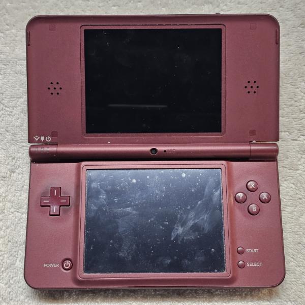 Nintendo DSi XL Handheld Gaming Console (Burgundy) - No Charger/Untested