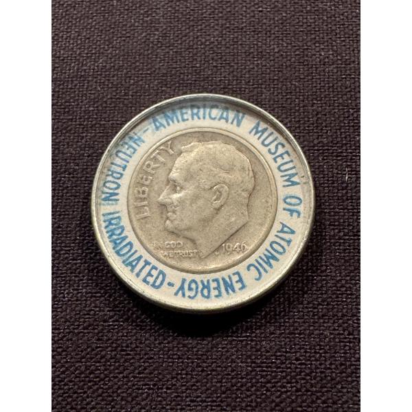 Rare 1946 Roosevelt Silver Dime Museum Of Atomic Energy Collector Piece - Mint Condition