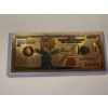 Image 1 : Rare Maggie Simpson Gold Foil .999999 - 24K Gold Note In Protective Holder - Mint Condition