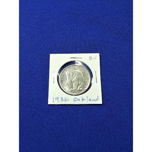 RARE 1936- S High-Grade BU - Bay Bridge Oakland - Commemorative Silver Half Dollar 