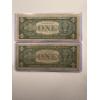 Image 2 : 2 - 1957 United States Washington One Dollar Silver Certificates In Protective Holders