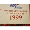 Image 2 : 1999 United States Mint SILVER Proof Set In Original Box!