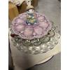 Image 2 : *Pick Up At Mantua Home-No Shipping Available* 7 Glass Platters - Egg Platters - Easter - Floral 