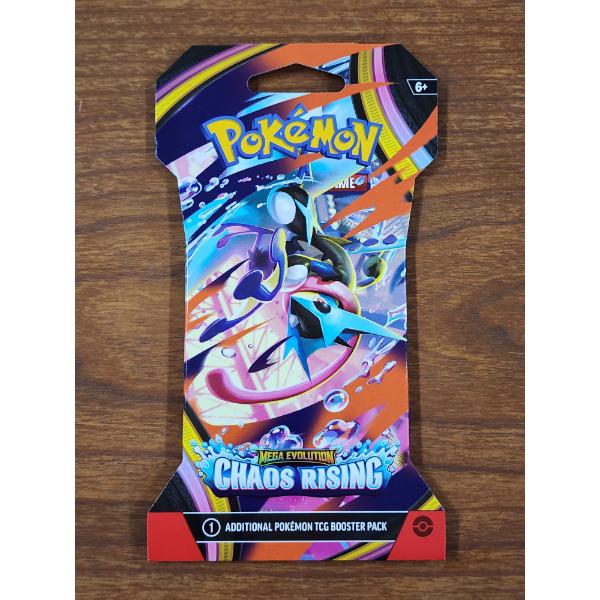 SEALED Pokemon Mega Evolution Chaos Rising English Pack - Guaranteed Rare In Each Pack!