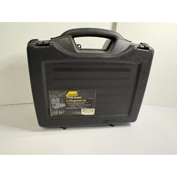Plano XL Pistol/Accessory Case - Black with Cushion - Protector Series Model 1404