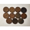Image 4 : Eleven Assorted United States Indian Head Pennies ~ Assorted Years & Conditions ~ Collector Lot!