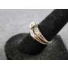 Image 4 : Two 14K Gold Rings - One Ft. Authentic Small Diamond - Weighs 3.2 Grams Total - Approx. Size 6/6.5