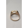 Image 6 : Vintage Men's 10K Yellow Gold Signet Ring With Empty Bezel - Size 11 - Weight: 7.2g