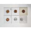 Image 8 : 6 - Assorted United States Wheat Cents in Holders Including Steel Cents, BU, Full Red