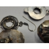 Image 5 : Sterling Silver Scrap Pieces, Clip, Earrings, Ring - Total Weight: 20.3g