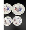 Image 2 : Vintage Irwin Plastic Rock 'n' Roll Plates - 6 Total - 3 Medium sized and 3 small 