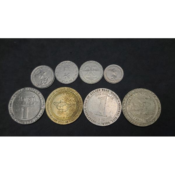 Lot Of Assorted Casino Tokens Including Harrah's Casino & More