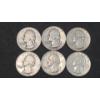 Image 1 : Assorted Years/Mint Marks 90% Silver Washington Quarters - Face Value: $1.50