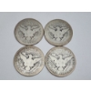 Image 2 : Four U.S. Barber Half Dollars: 1901-S, 1907, 1902, 1906 - 90% Silver - FV: $2.00