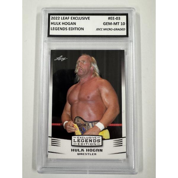 Rare 2022 Hulk Hogan Leaf Limited Promo Wrestling Card - Gem Mint 10 - Exceptional Card