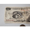 Image 2 : 1972 5 Mexican Peso Banknote & Chinese Quing Dynasty Coin 