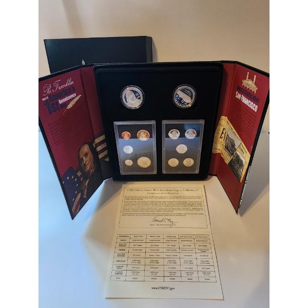 2006 United States Mint American Legacy Collection - 12 Coin Set Including Silver Dollars! 