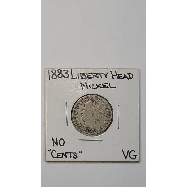 1883 United States Liberty "No Cents" Nickel 