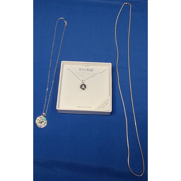 (3) Sterling Silver Necklaces - Weight: 24g