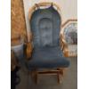Image 3 :  Padded Wood Rocking Chair & Decorative Wall Mirror