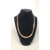 Image 1 : 10K Yellow Gold 20" Herringbone Necklace - Weight: 15.1g