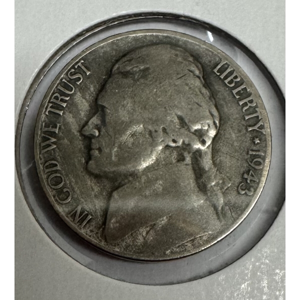1943-S United States Jefferson "War Nickel"- Wonderful Condition!