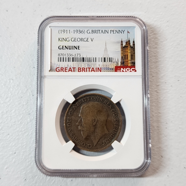 1911-1936 G. Britain Penny King George V - NGC GENUINE