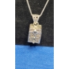 Image 2 : Vintage Sterling Silver Religious Prayer Box Necklace With Small Pearl Inside - Weight: 6.7g