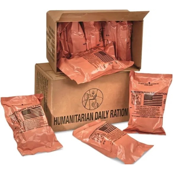 United States Humanitarian Daily Ration By Sopakco, Inc - 10 Different Meals - Ready To Eat Meals 