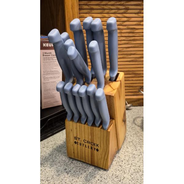 Cutlery Set As Shown In 'Wooden Holder