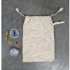 Image 1 : Great Condition Vintage Great Trail Drawstring Closure Cotton Bag, Patches, & Collapsible Drinking C
