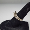 Image 2 : 18K White Gold Ring - Size 5 - Total Weight: 2.9g