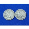Image 2 : x2 90% Silver Walking Liberty Half Dollars: 1942 and 1936 FV: $1.00